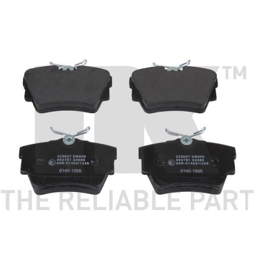Bremsbelagsatz, Scheibenbremse NK 223627 f&uuml;r FIAT MERCEDES-BENZ NISSAN OPEL
