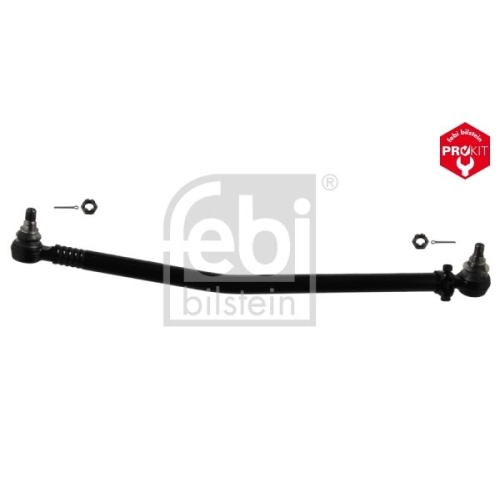 Febi Bilstein 02090 Lenkstange mit Kronenmuttern und Splinten, vom Lenkgetriebe zur 1. Vorderachse , 1 St&uuml;ck
