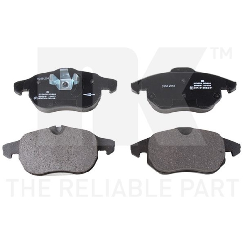 Bremsbelagsatz, Scheibenbremse NK 223628 f&uuml;r FIAT OPEL SAAB VAUXHALL CHEVROLET