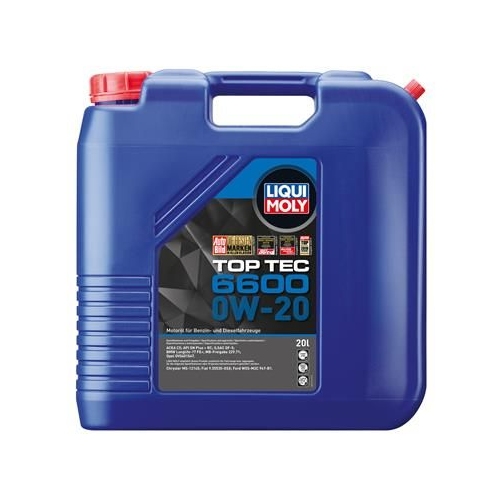 Liqui Moly 1x LM21412 20l Motor&ouml;l Top Tec 6600 0W-20