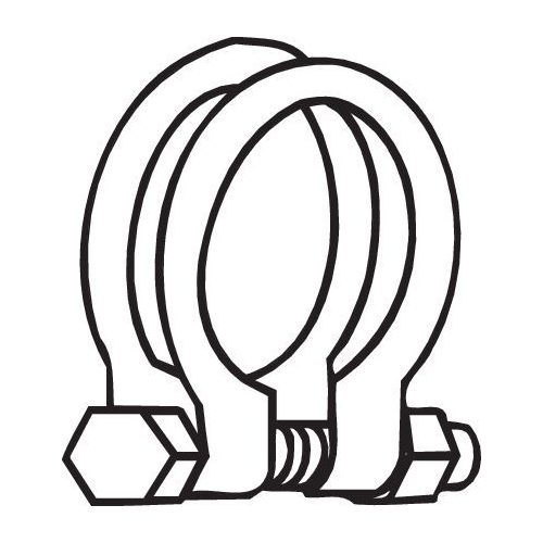 Klemmst&uuml;ck, Abgasanlage BOSAL 250-454 f&uuml;r FIAT ISUZU MERCEDES-BENZ OPEL
