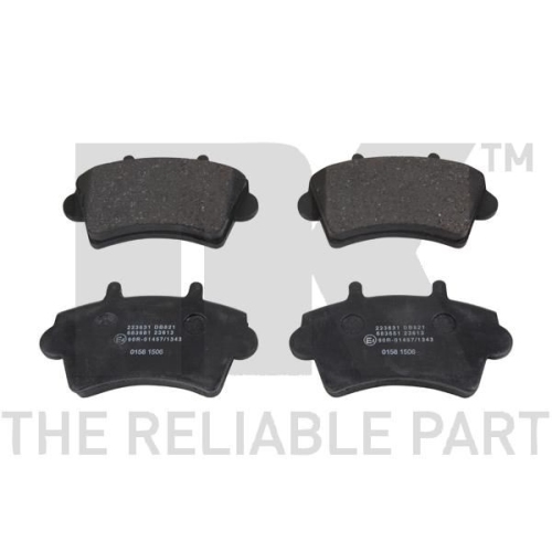 Bremsbelagsatz, Scheibenbremse NK 223631 f&uuml;r NISSAN OPEL RENAULT VAUXHALL