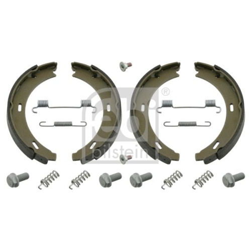 Febi Bilstein 02100 Bremsbackensatz f&uuml;r Feststellbremse, mit Anbaumaterial , 1 St&uuml;ck