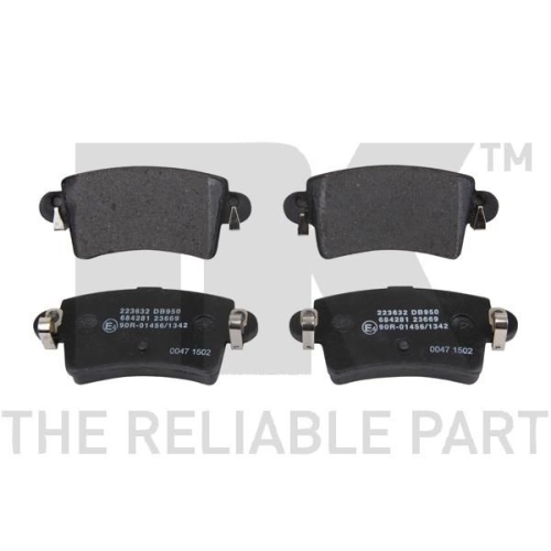 Bremsbelagsatz, Scheibenbremse NK 223632 f&uuml;r NISSAN OPEL RENAULT VAUXHALL