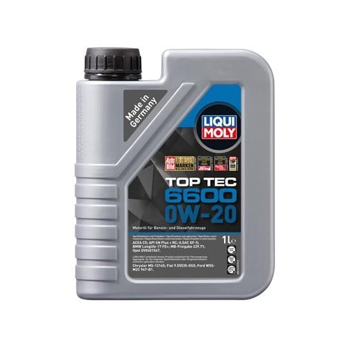 Liqui Moly 1x LM21440 1l Motor&ouml;l Top Tec 6600 0W-20