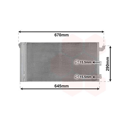 Kondensator, Klimaanlage VAN WEZEL 17005406 f&uuml;r FIAT FIAT / LANCIA