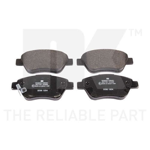 Bremsbelagsatz, Scheibenbremse NK 223635 f&uuml;r OPEL VAUXHALL, Vorderachse