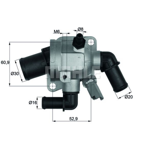 Thermostat, K&uuml;hlmittel MAHLE TI 173 88 f&uuml;r ALFA ROMEO FIAT LANCIA OPEL VAUXHALL