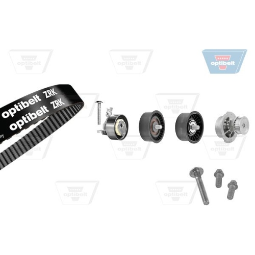 Wasserpumpe + Zahnriemensatz OPTIBELT KT 1207 W3 Optibelt-WAPU-KIT f&uuml;r