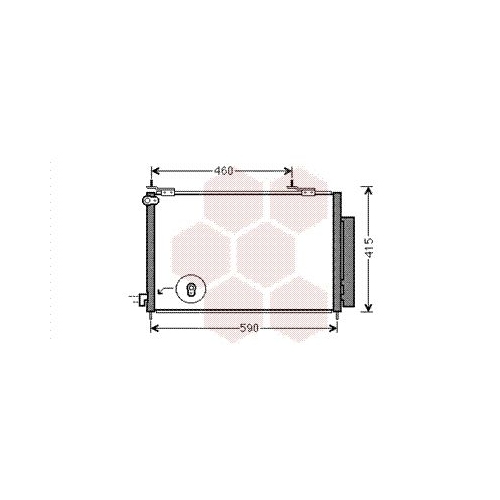 Kondensator, Klimaanlage VAN WEZEL 25005242 f&uuml;r HONDA