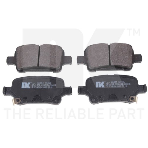 Bremsbelagsatz, Scheibenbremse NK 223654 f&uuml;r OPEL VAUXHALL CHEVROLET