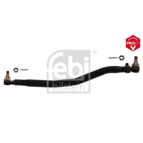Febi Bilstein 43612 Lenkstange mit Kronenmuttern und Splinten, vom Lenkgetriebe zur 1. Vorderachse , 1 St&uuml;ck