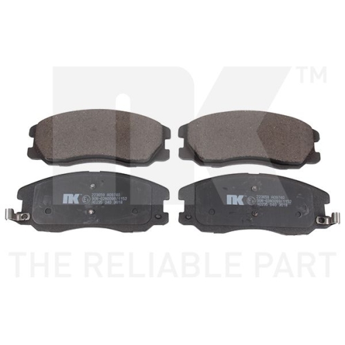 Bremsbelagsatz, Scheibenbremse NK 223659 f&uuml;r OPEL VAUXHALL, Vorderachse
