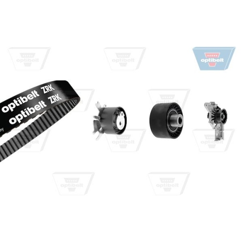Wasserpumpe + Zahnriemensatz OPTIBELT KT 1428 W1 Optibelt-WAPU-KIT f&uuml;r FORD