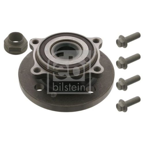 Febi Bilstein 37107 Radlagersatz mit Radnabe, Achsmutter und Befestigungsschrauben , 1 St&uuml;ck