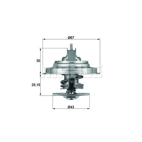 Thermostat, K&uuml;hlmittel MAHLE TX 31 92D f&uuml;r FORD MERCEDES-BENZ