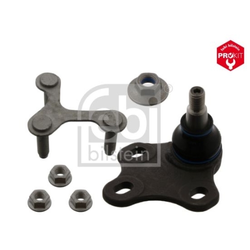 Febi Bilstein 40537 Traggelenk mit Sicherungsmuttern und Sicherungsblech , 1 St&uuml;ck
