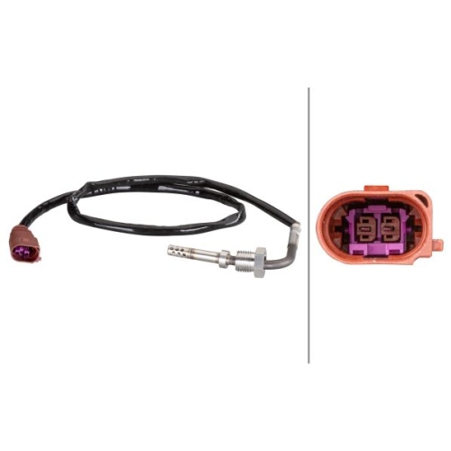 Sensor, Abgastemperatur HELLA 6PT 010 376-111 f&uuml;r VW