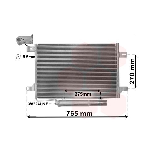 Kondensator, Klimaanlage VAN WEZEL 30005382 f&uuml;r MERCEDES-BENZ