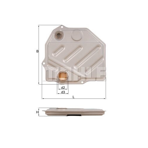 Hydraulikfilter, Automatikgetriebe KNECHT HX 46 f&uuml;r MERCEDES-BENZ