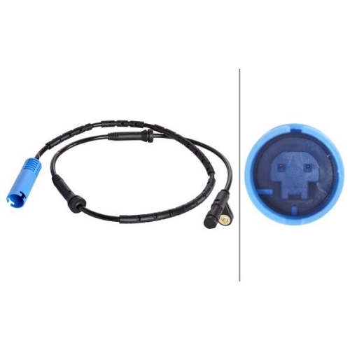 Sensor, Raddrehzahl HELLA 6PU 009 106-331 f&uuml;r BMW MINI, Hinterachse, links