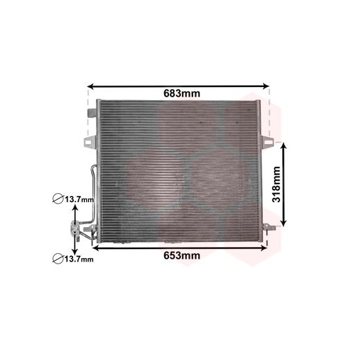 Kondensator, Klimaanlage VAN WEZEL 30005406 f&uuml;r MERCEDES-BENZ