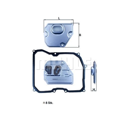 Hydraulikfilter, Automatikgetriebe KNECHT HX 169KIT f&uuml;r BMW