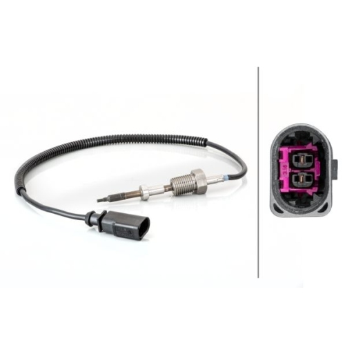 Sensor, Abgastemperatur HELLA 6PT 014 494-711 f&uuml;r VW