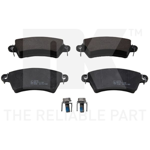Bremsbelagsatz, Scheibenbremse NK 223736 f&uuml;r AUDI CITRO&Euml;N PEUGEOT, Vorderachse