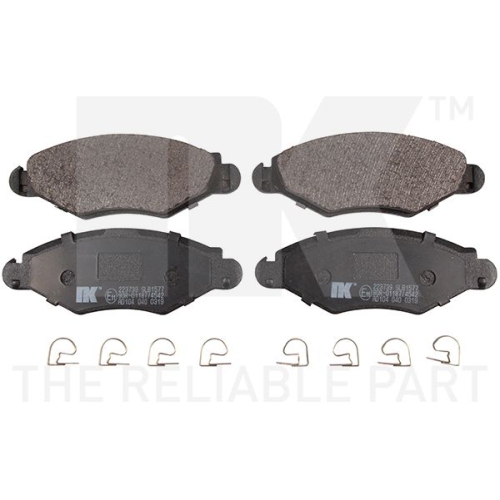 Bremsbelagsatz, Scheibenbremse NK 223739 f&uuml;r PEUGEOT, Vorderachse