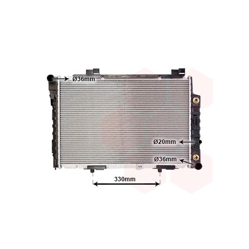 K&uuml;hler, Motork&uuml;hlung VAN WEZEL 30002174 f&uuml;r MERCEDES-BENZ
