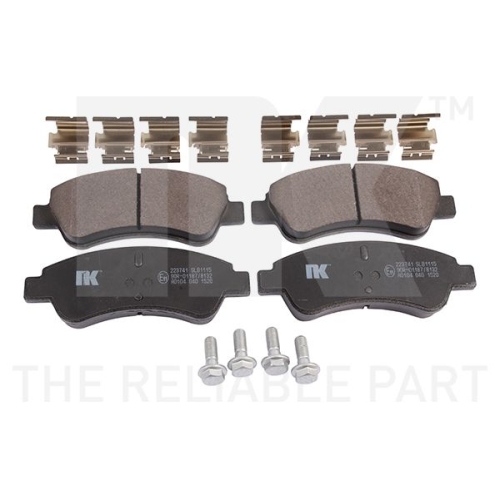 Bremsbelagsatz, Scheibenbremse NK 223741 f&uuml;r CITRO&Euml;N OPEL PEUGEOT VAUXHALL