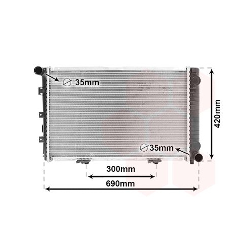 K&uuml;hler, Motork&uuml;hlung VAN WEZEL 30002211 f&uuml;r MERCEDES-BENZ