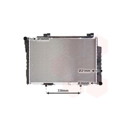 K&uuml;hler, Motork&uuml;hlung VAN WEZEL 30002234 f&uuml;r MERCEDES-BENZ