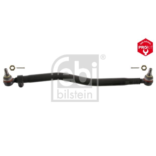 Febi Bilstein 35185 Lenkstange mit Kronenmuttern und Splinten, vom Lenkgetriebe zur 1. Vorderachse , 1 St&uuml;ck