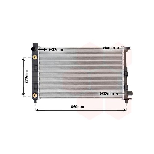 K&uuml;hler, Motork&uuml;hlung VAN WEZEL 30002282 f&uuml;r MERCEDES-BENZ