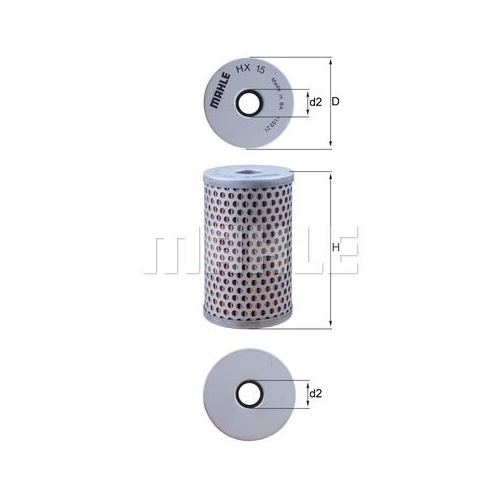 Hydraulikfilter, Lenkung KNECHT HX 15 f&uuml;r BMW DAF FIAT HANOMAG HENSCHEL IVECO