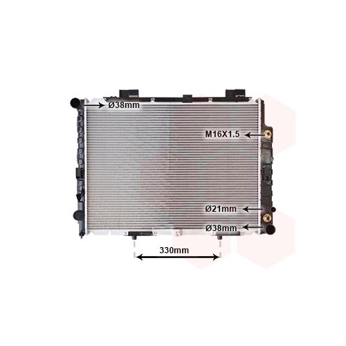 K&uuml;hler, Motork&uuml;hlung VAN WEZEL 30002283 f&uuml;r MERCEDES-BENZ