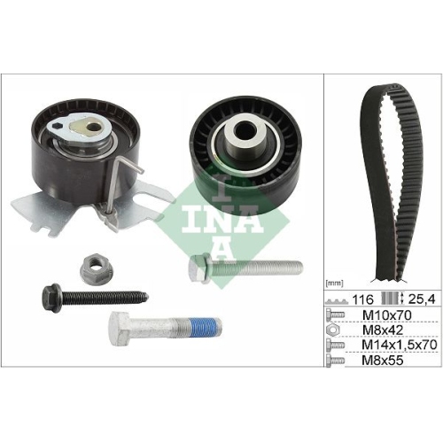 Zahnriemensatz INA 530 0558 10 f&uuml;r CITRO&Euml;N FIAT FORD PEUGEOT TOYOTA