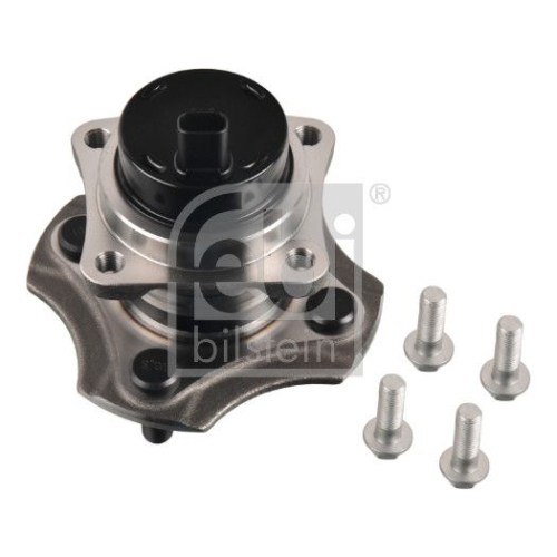 Febi Bilstein 31180 Radlagersatz mit Radnabe, ABS-Sensor und Befestigungsschrauben , 1 St&uuml;ck