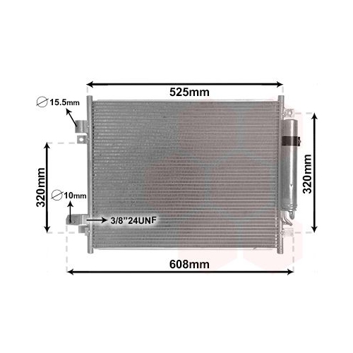 Kondensator, Klimaanlage VAN WEZEL 33005428 f&uuml;r NISSAN