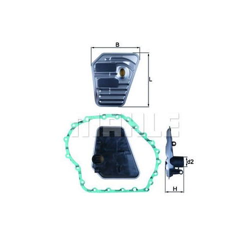 Hydraulikfilter, Automatikgetriebe KNECHT HX 167D f&uuml;r VAG
