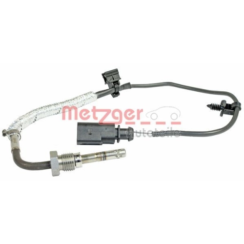 Sensor, Abgastemperatur METZGER 0894375 ORIGINAL ERSATZTEIL f&uuml;r VAG, links