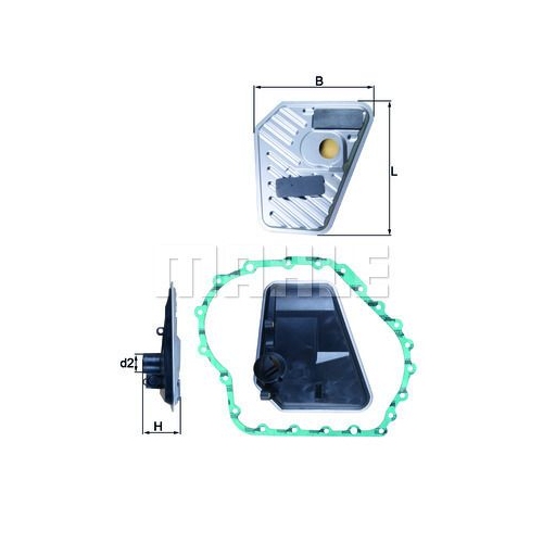 Hydraulikfilter, Automatikgetriebe KNECHT HX 168D f&uuml;r VAG