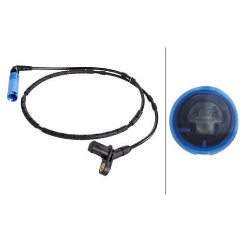 Sensor, Raddrehzahl HELLA 6PU 010 039-761 f&uuml;r BMW, Hinterachse, links, rechts