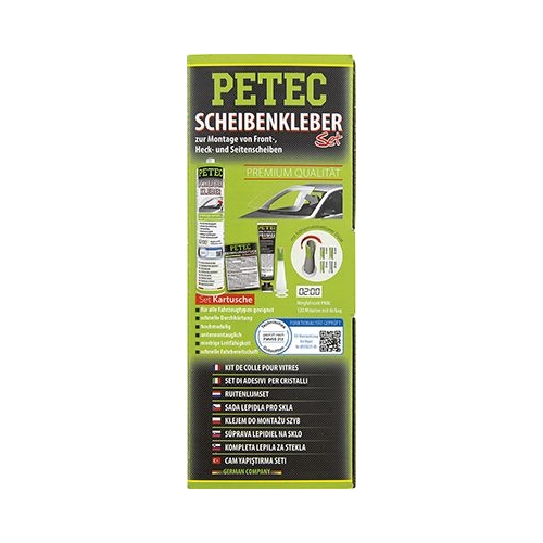 Scheibenklebstoff PETEC 83333 SCHEIBENKLEBER-SET, KARTUSCHE