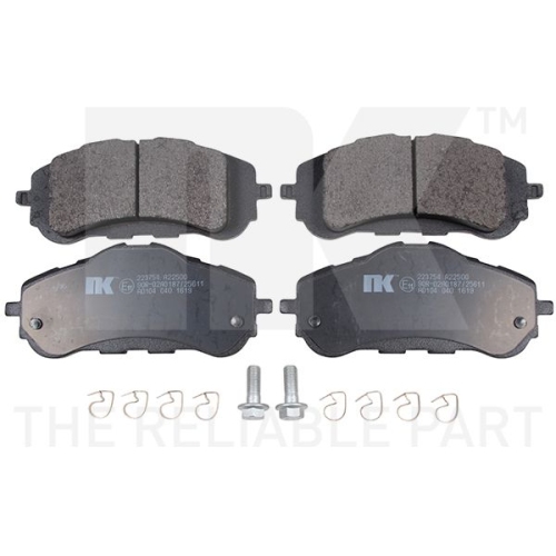 Bremsbelagsatz, Scheibenbremse NK 223754 f&uuml;r CITRO&Euml;N PEUGEOT, Vorderachse