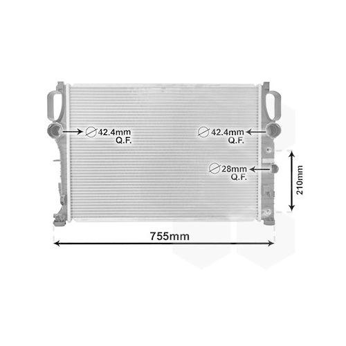 K&uuml;hler, Motork&uuml;hlung VAN WEZEL 30002341 f&uuml;r MERCEDES-BENZ