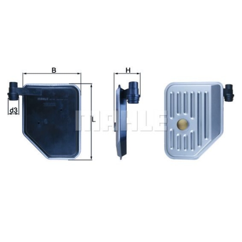 Hydraulikfilter, Automatikgetriebe KNECHT HX 156 f&uuml;r HYUNDAI KIA