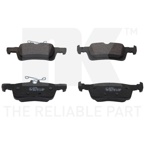 Bremsbelagsatz, Scheibenbremse NK 223755 f&uuml;r PEUGEOT, Hinterachse